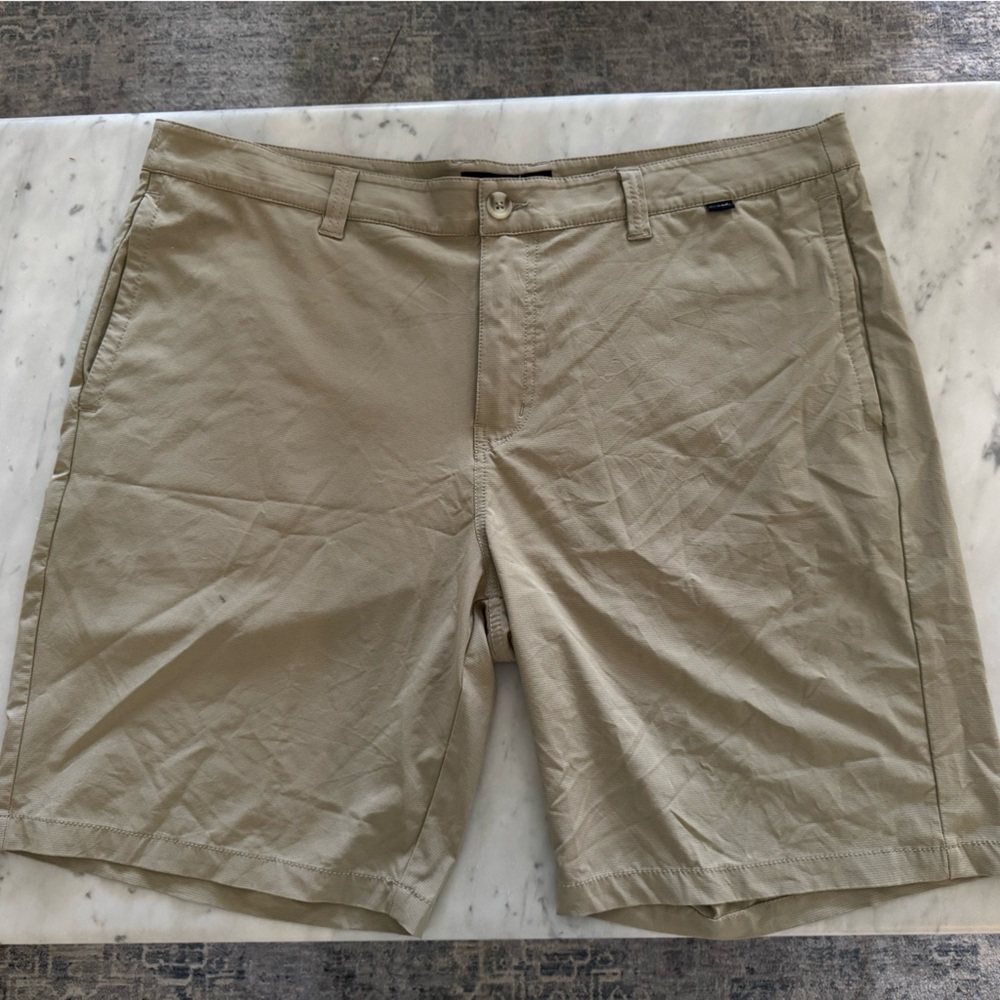 Travis Mathew Khaki Men's Flat Front Shorts